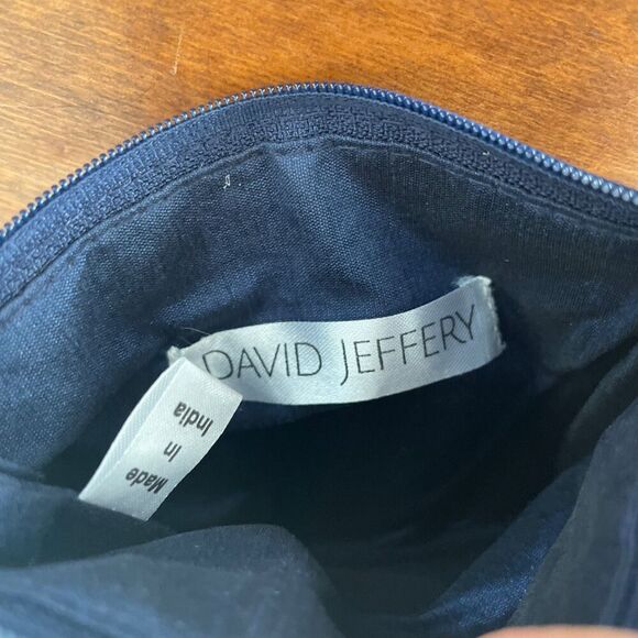 David Jeffery Blue/ gold Beaded Evening Clutch Purse Mandala Sun‎ Flower Sequins - Picture 4 of 4